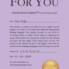 Example of a Color Your Chakras Personal Healing Selection Certificate